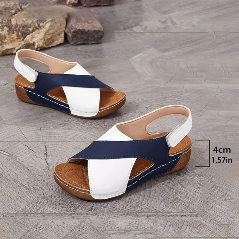 Sandales orthopédiques à talon compensé super confortables pour femmes