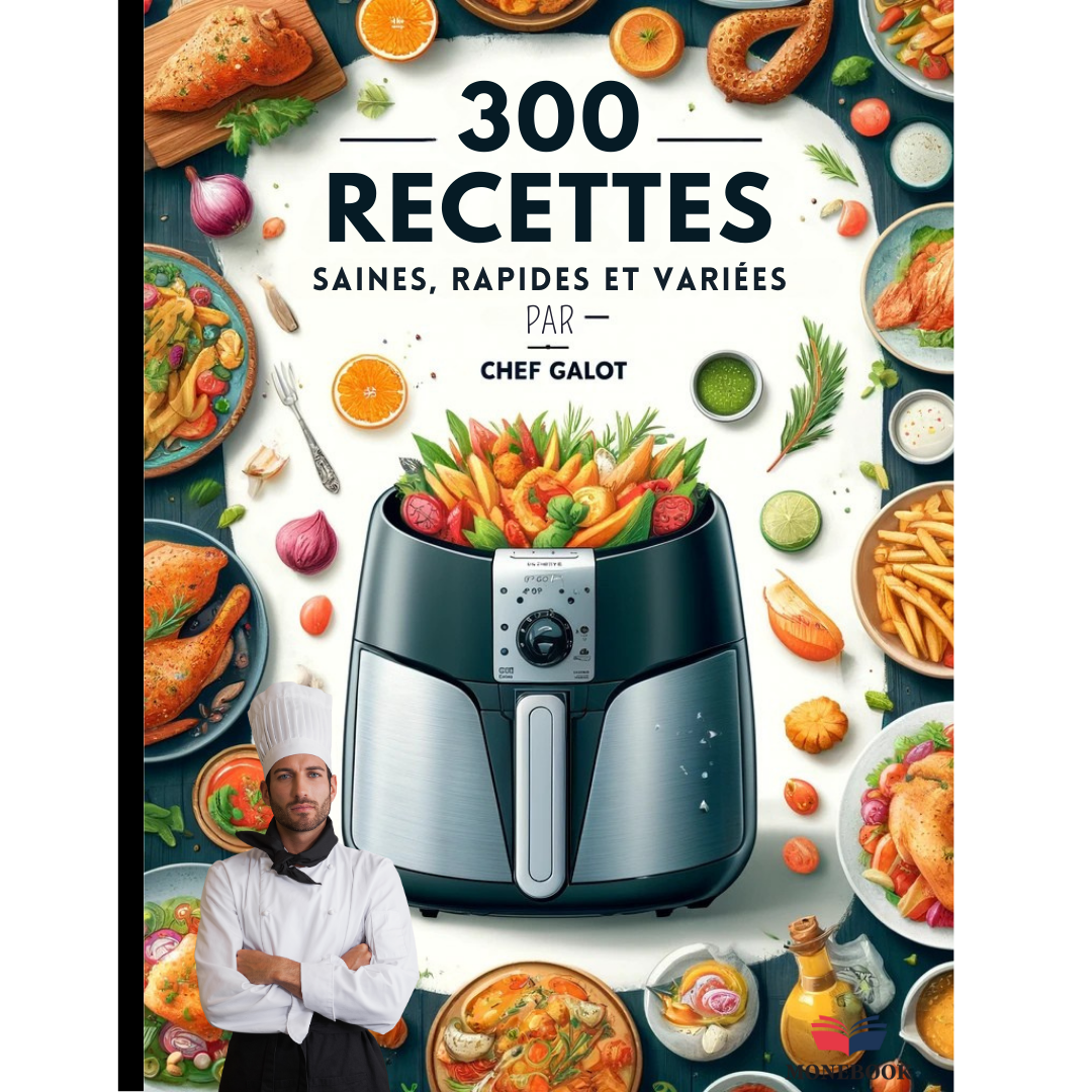 300 Recettes Saines, Rapides et Variées pour le AirFryer - Chef Galot (Ebook)
