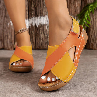 Sandales orthopédiques à talon compensé super confortables pour femmes