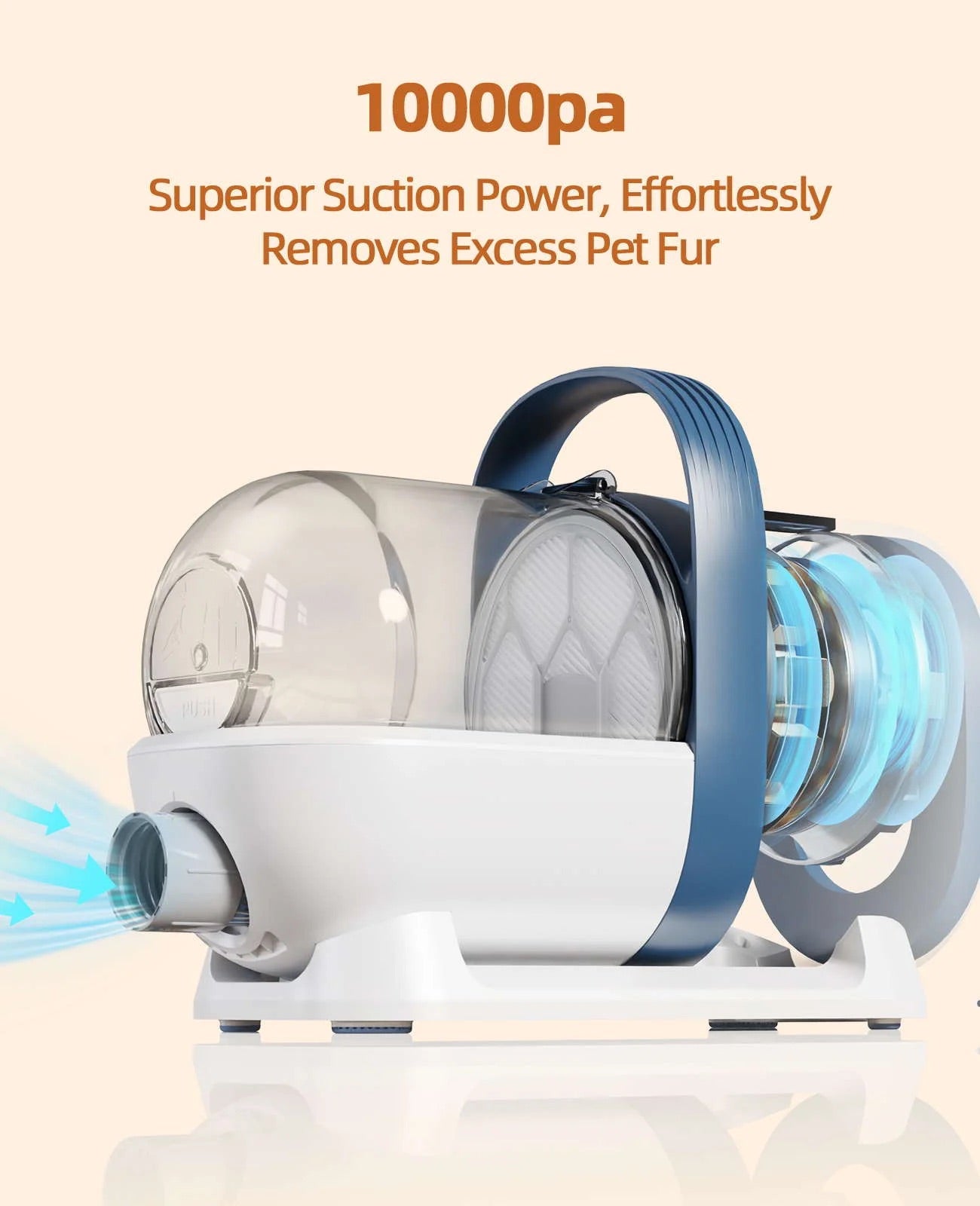 Pet Grooming Vacuum with Powerful Suction