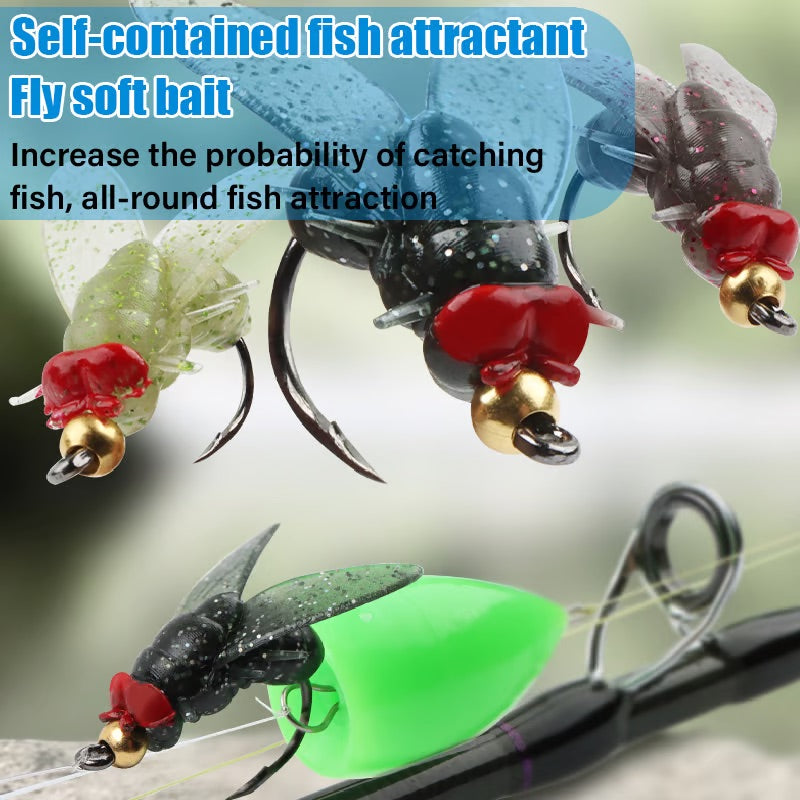 Simulated Flies Fishing Attractor Bait Hook