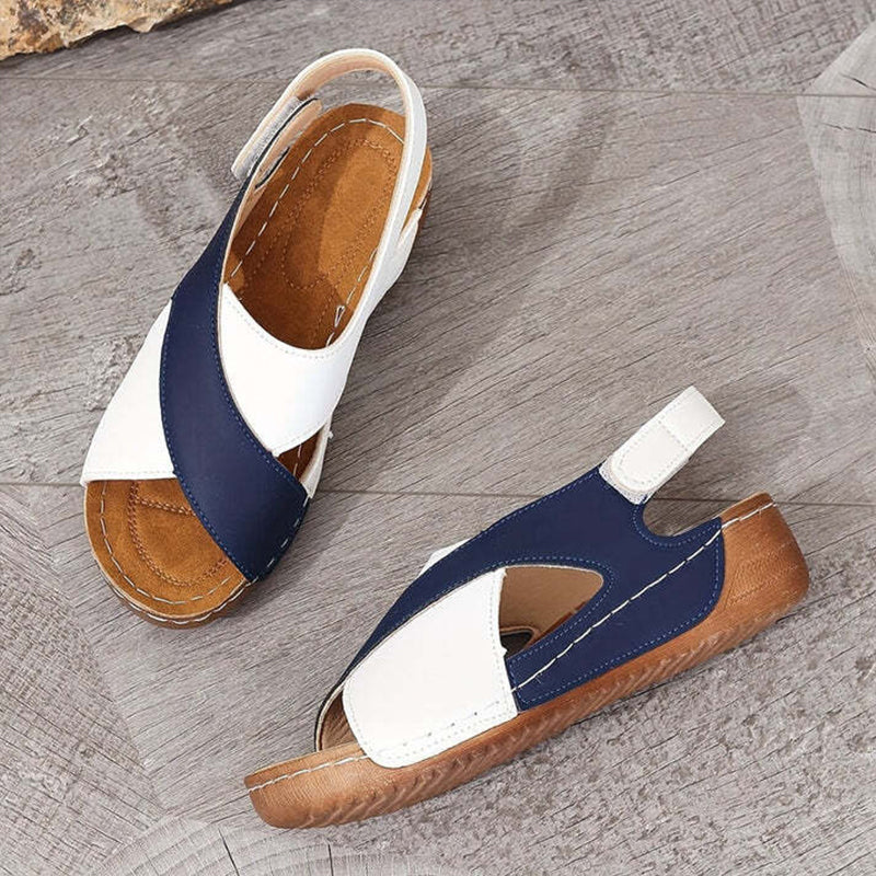 Sandales orthopédiques à talon compensé super confortables pour femmes