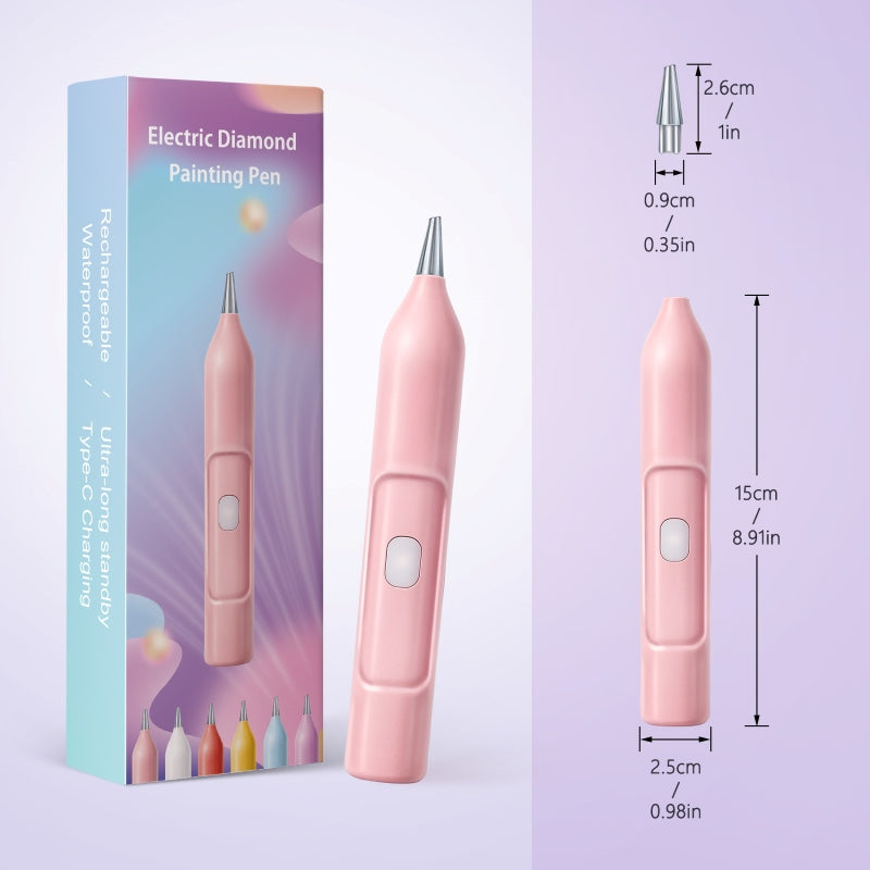 Elektrische Diamond Painting Pen - 6 Kleuren 